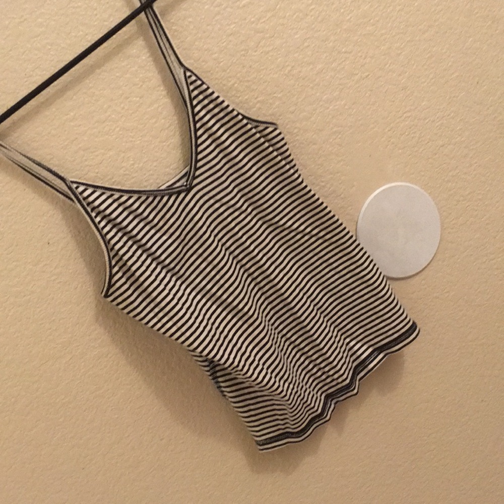 A stripped crop top